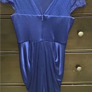 Blue lace top BCBG dress.  Worn once